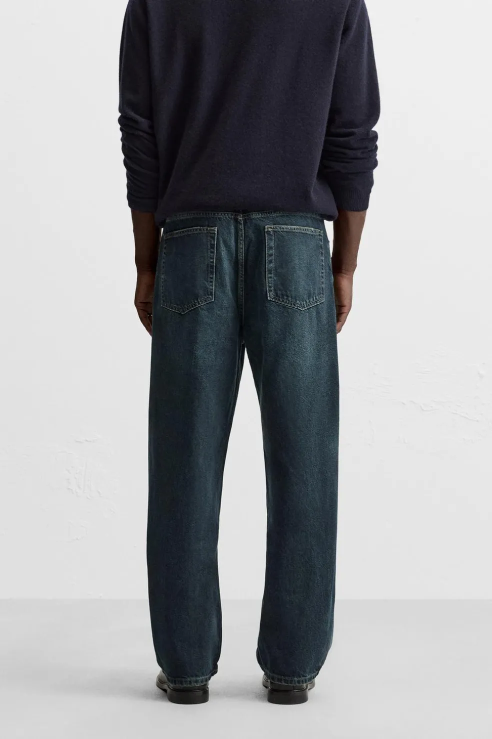 ZARA Calças De Ganga^JEANS RELAXED STRAIGHT FIT Azul