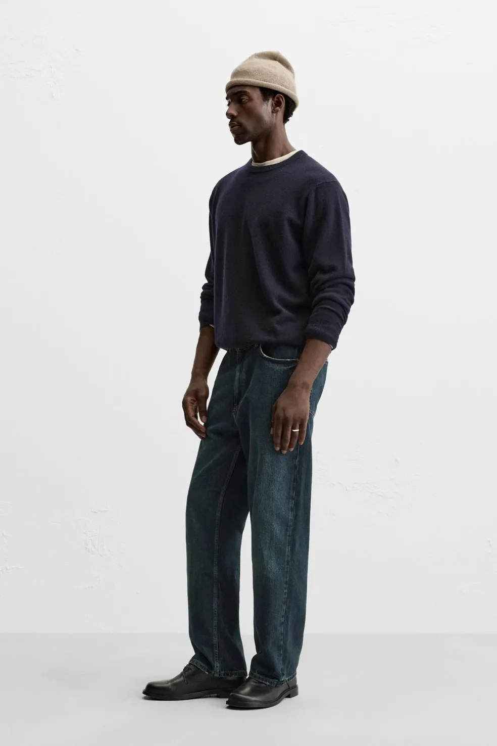 ZARA Calças De Ganga^JEANS RELAXED STRAIGHT FIT Azul