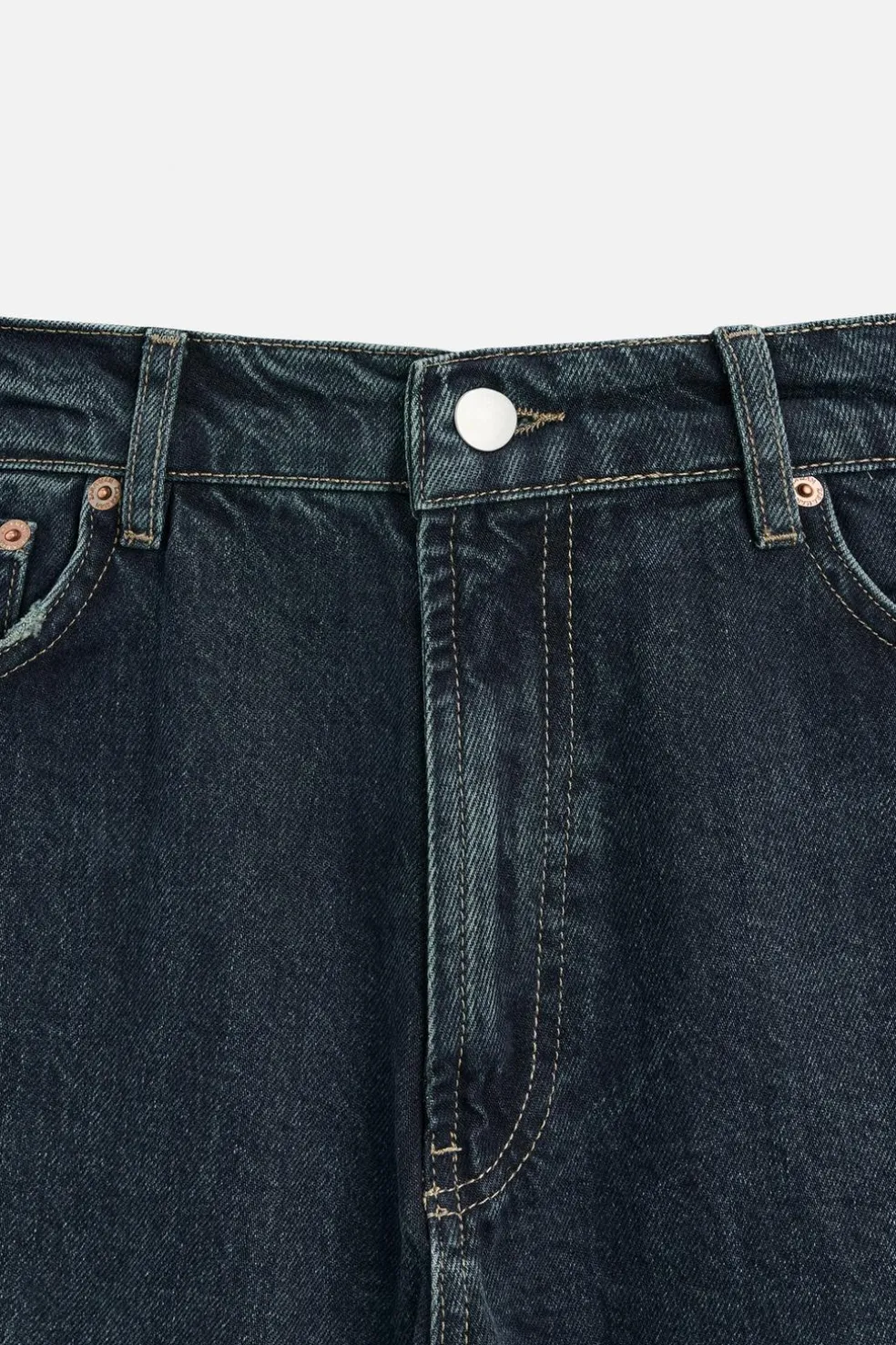 ZARA Calças De Ganga^JEANS RELAXED STRAIGHT FIT Azul