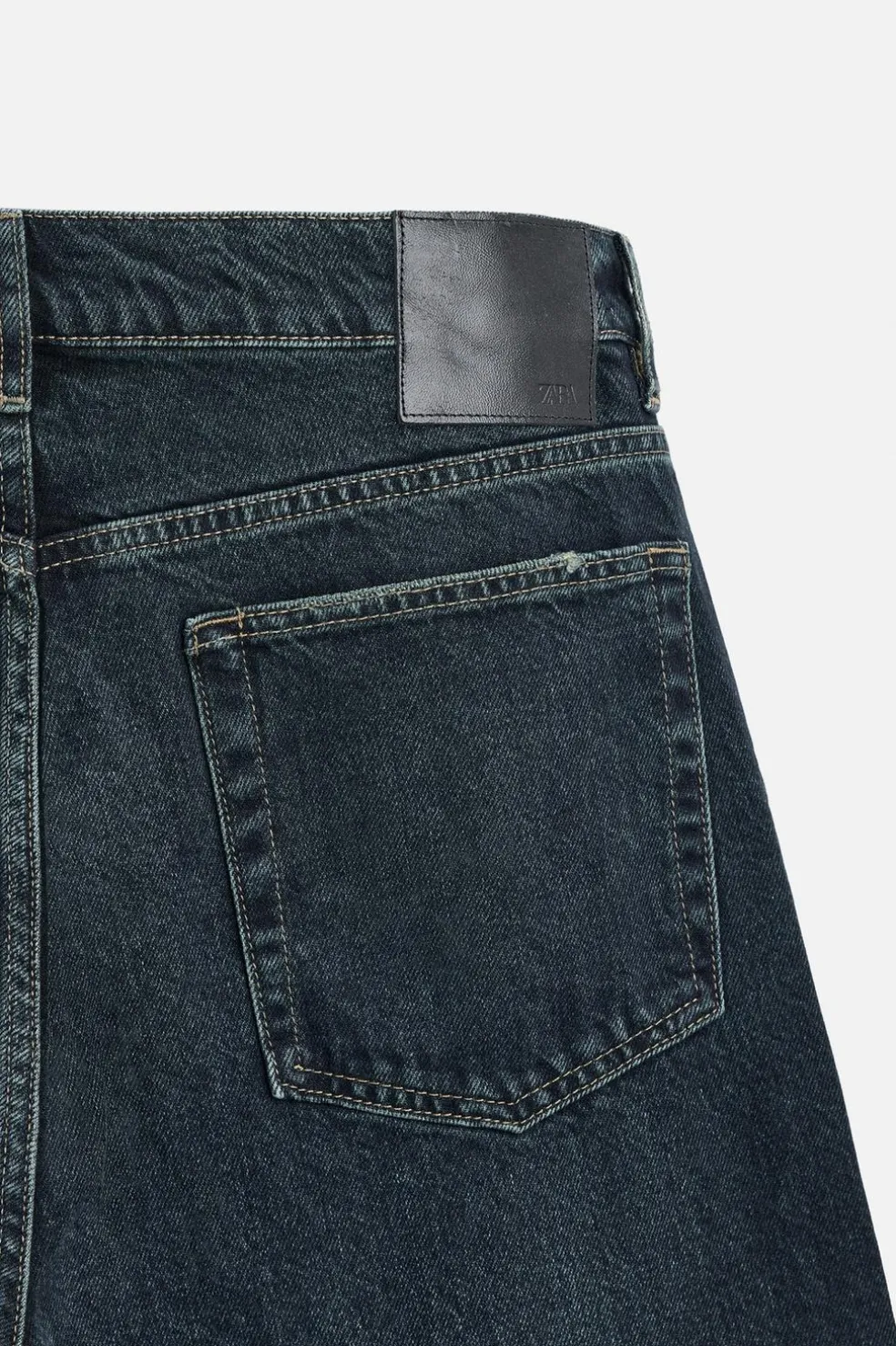 ZARA Calças De Ganga^JEANS RELAXED STRAIGHT FIT Azul