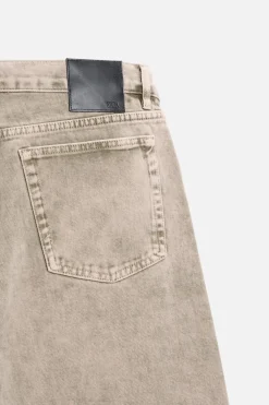 ZARA Calças De Ganga^JEANS RELAXED STRAIGHT FIT Bege