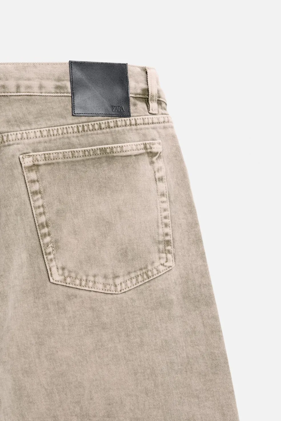 ZARA Calças De Ganga^JEANS RELAXED STRAIGHT FIT Bege