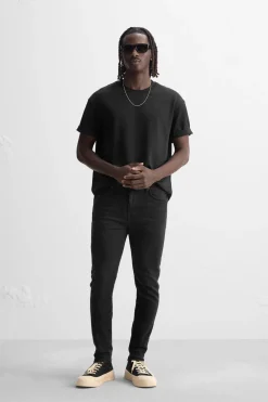 ZARA Calças De Ganga^JEANS SKINNY FIT Preto