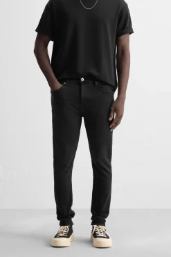 ZARA Calças De Ganga^JEANS SKINNY FIT Preto