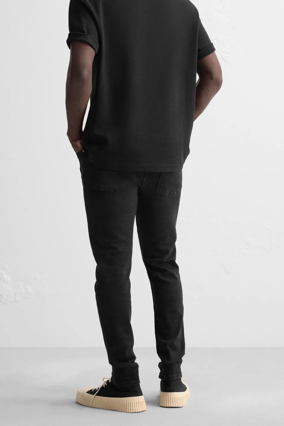 ZARA Calças De Ganga^JEANS SKINNY FIT Preto