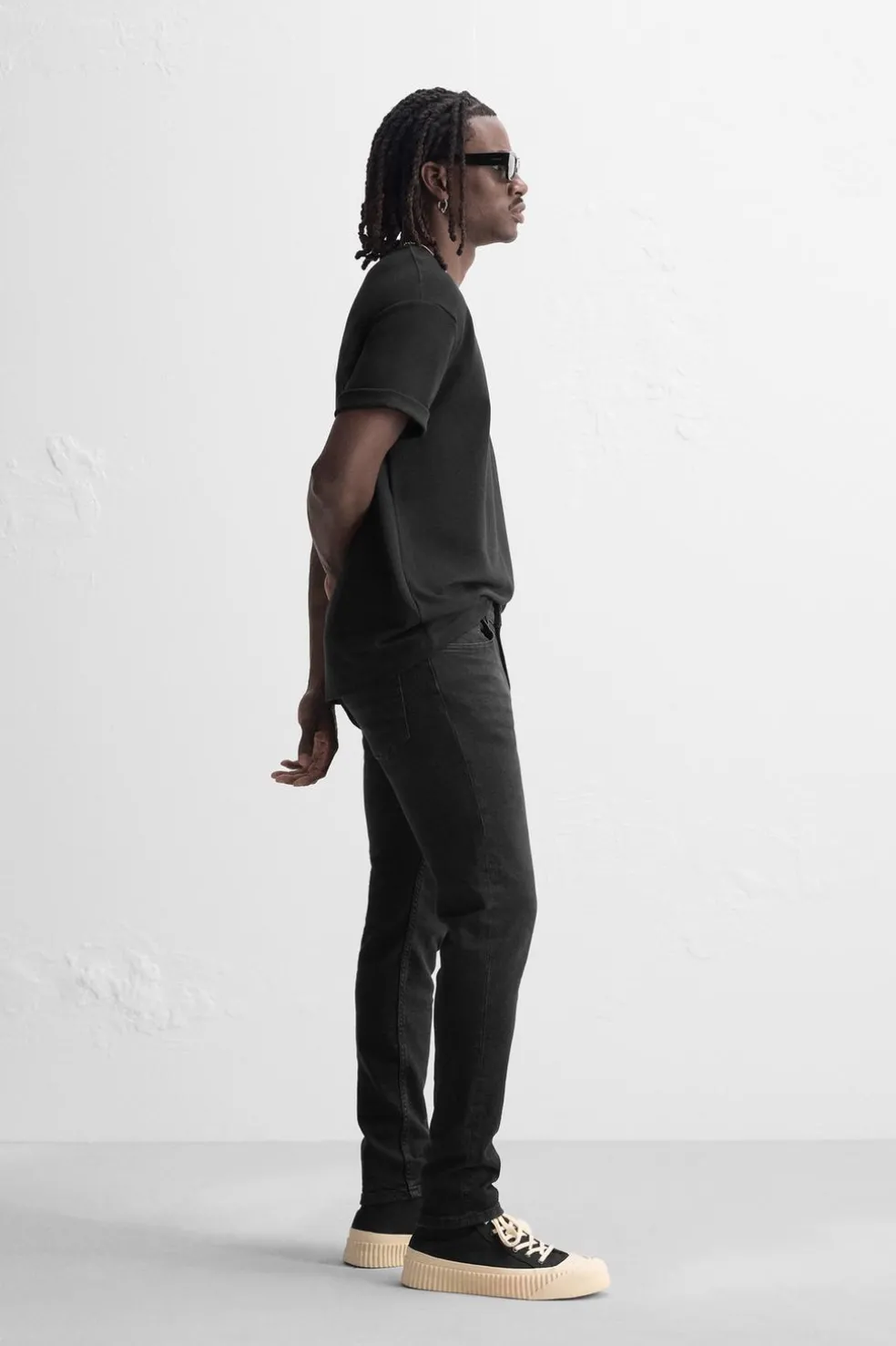 ZARA Calças De Ganga^JEANS SKINNY FIT Preto