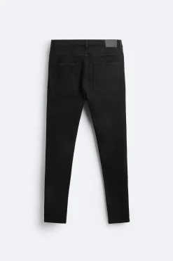 ZARA Calças De Ganga^JEANS SKINNY FIT Preto