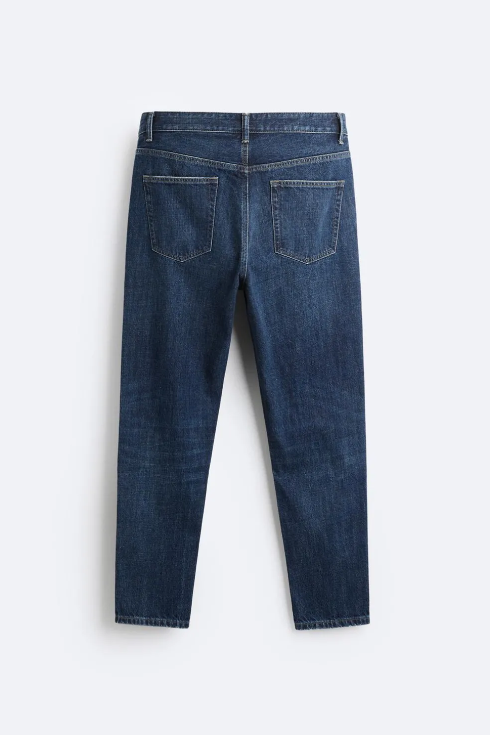 ZARA Calças De Ganga^JEANS SLIM CROPPED FIT Azul