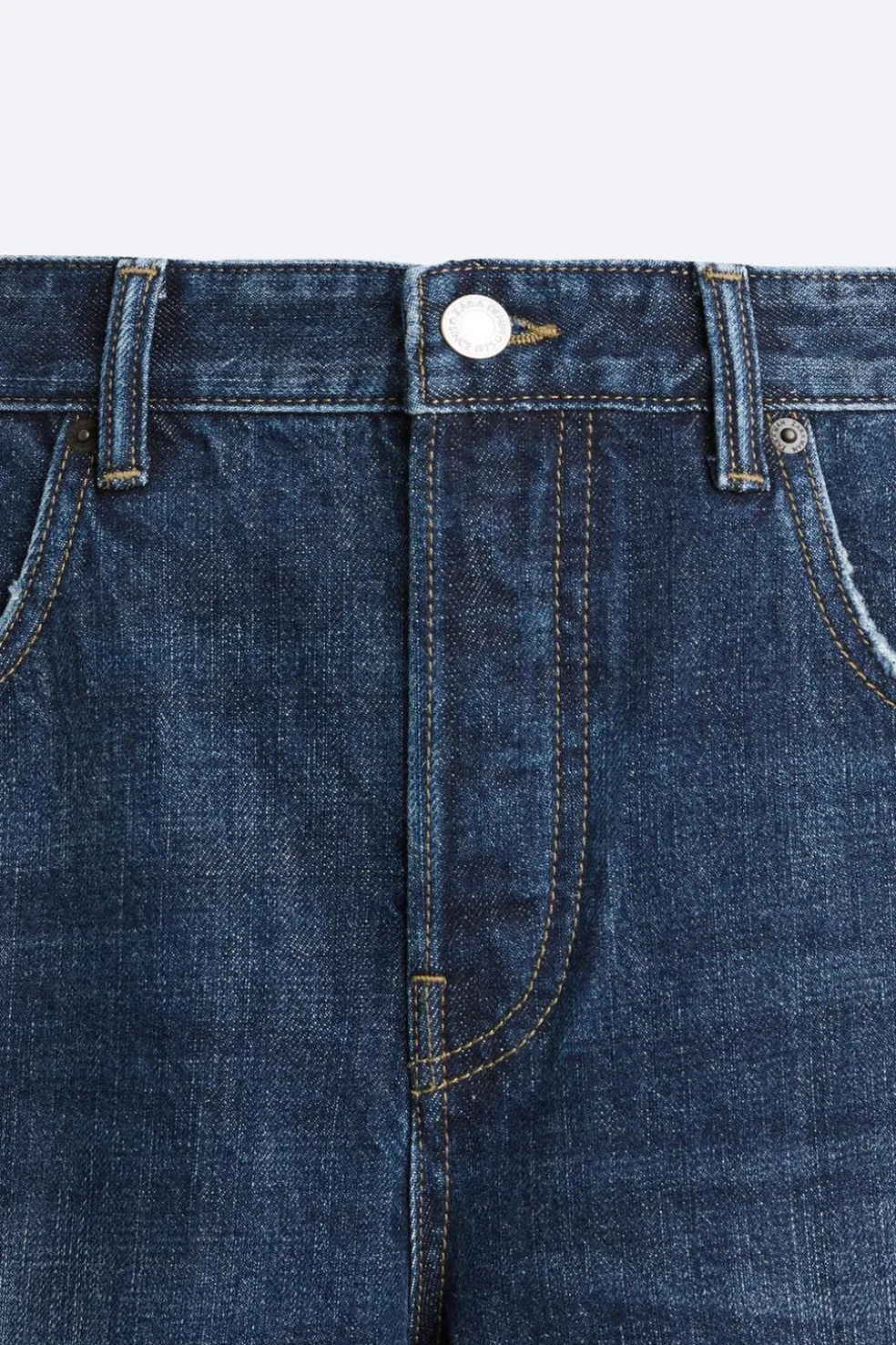 ZARA Calças De Ganga^JEANS SLIM CROPPED FIT Azul