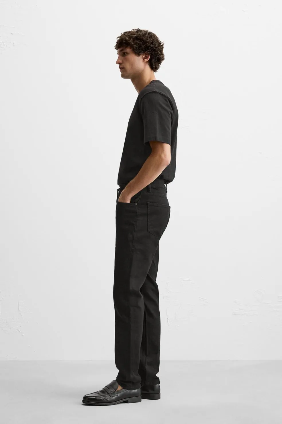 ZARA Calças De Ganga^JEANS SLIM FIT Preto