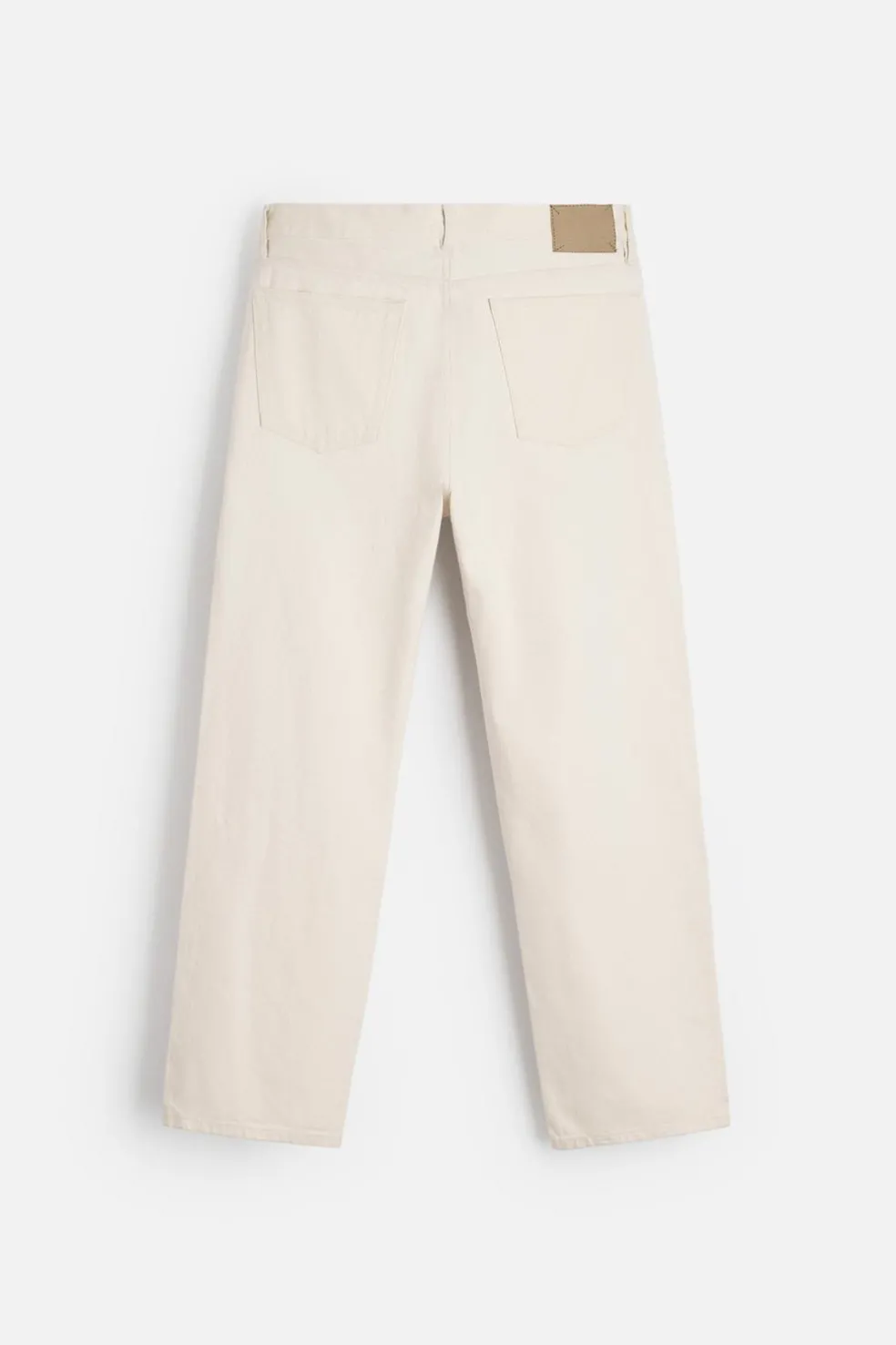 ZARA Calças De Ganga^JEANS SLIM FIT Branco-marfim
