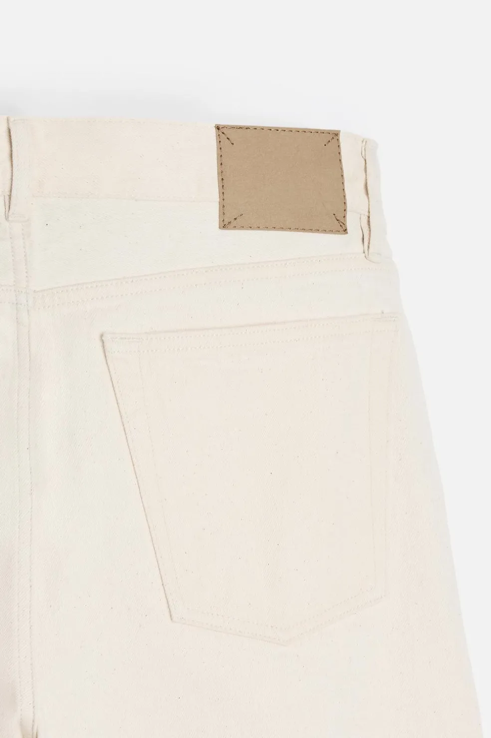 ZARA Calças De Ganga^JEANS SLIM FIT Branco-marfim
