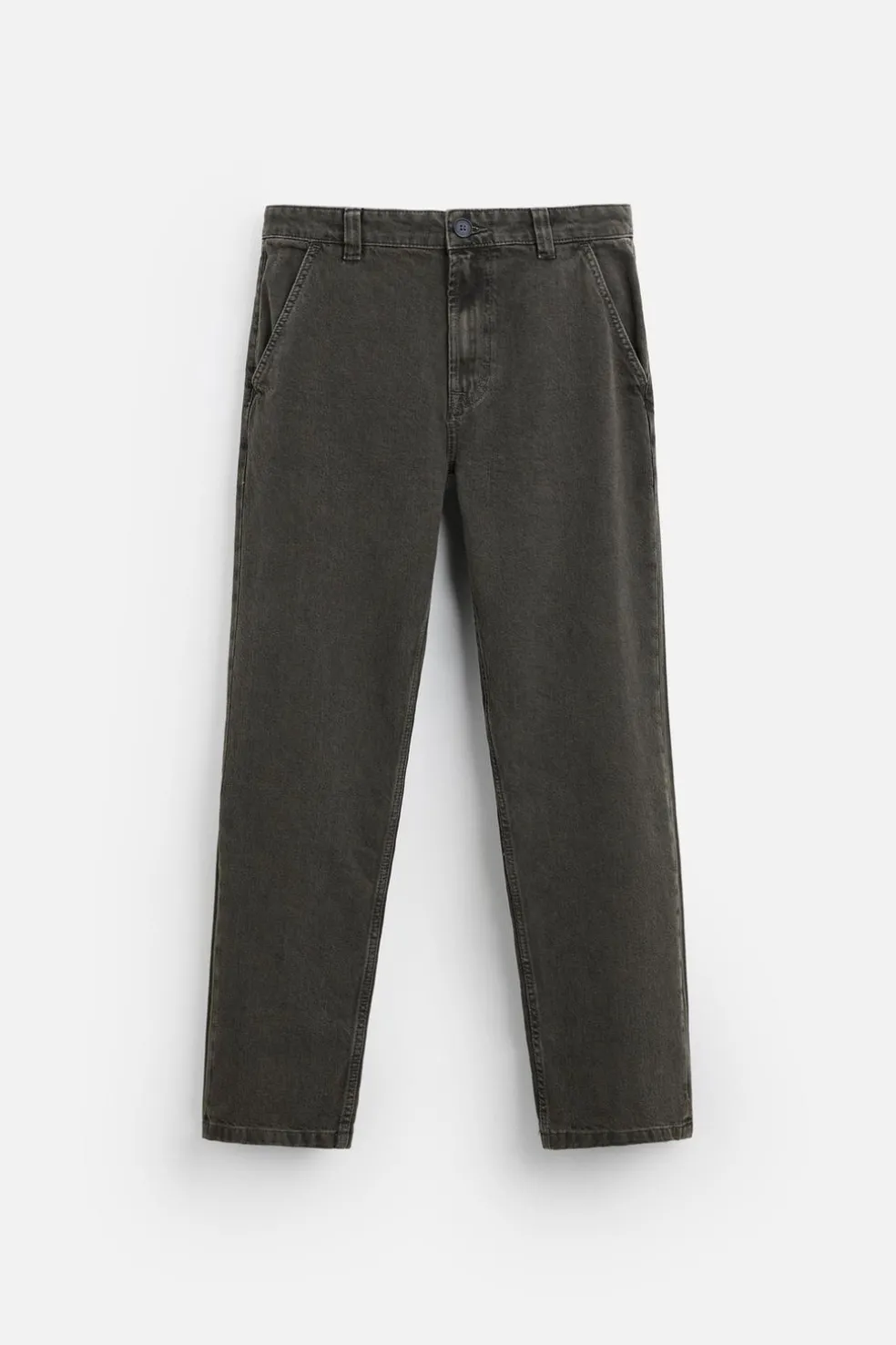 ZARA Calças De Ganga^JEANS SLIM FIT DE ALGODÃO - LIOCEL Castanho