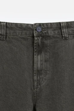 ZARA Calças De Ganga^JEANS SLIM FIT DE ALGODÃO - LIOCEL Castanho
