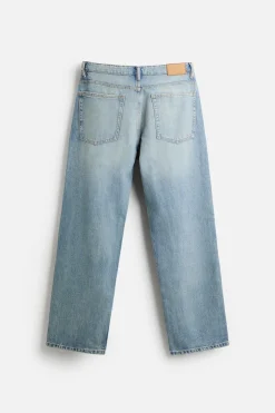 ZARA Calças De Ganga^JEANS STRAIGHT FIT Azul
