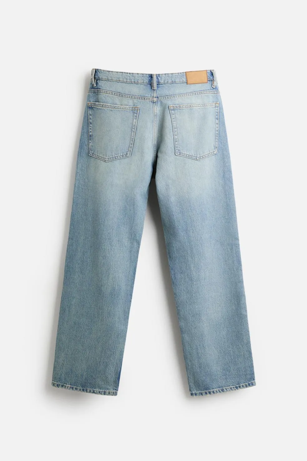 ZARA Calças De Ganga^JEANS STRAIGHT FIT Azul
