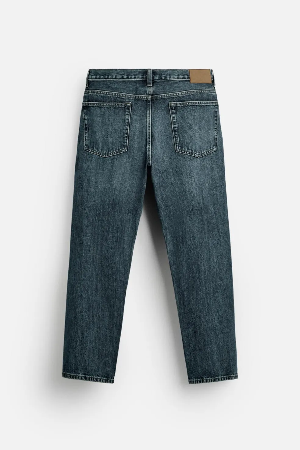 ZARA Calças De Ganga^JEANS STRAIGHT FIT Azul