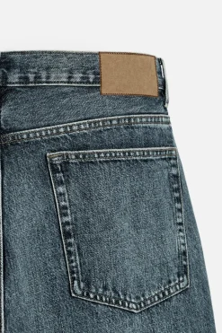 ZARA Calças De Ganga^JEANS STRAIGHT FIT Azul