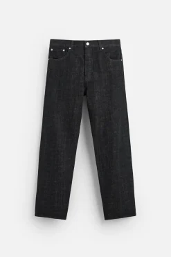 ZARA Calças De Ganga^JEANS STRAIGHT FIT Preto