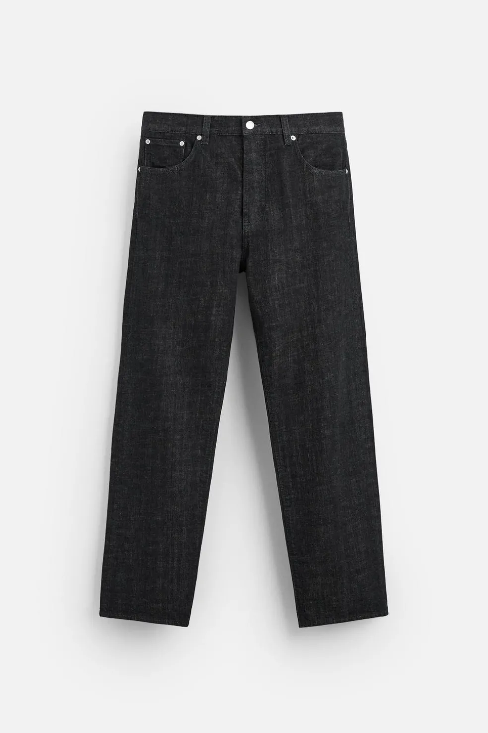 ZARA Calças De Ganga^JEANS STRAIGHT FIT Preto