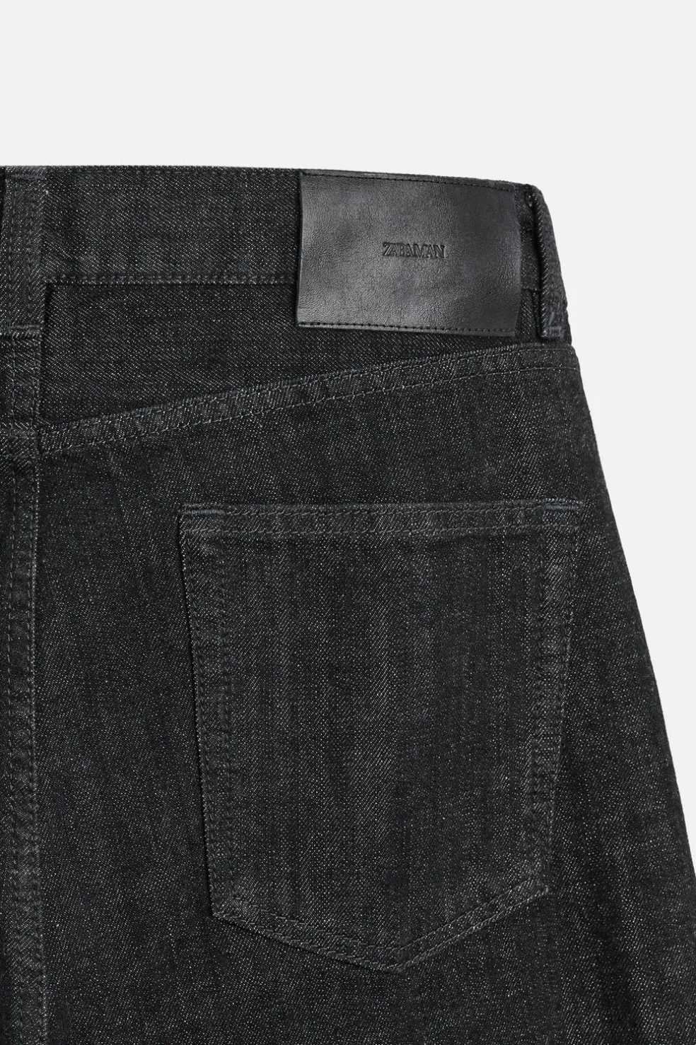 ZARA Calças De Ganga^JEANS STRAIGHT FIT Preto