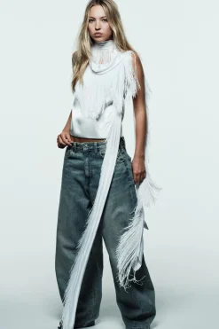 ZARA Jeans^JEANS TRF BAGGY BALLOON DE CINTURA MÉDIA Índigo