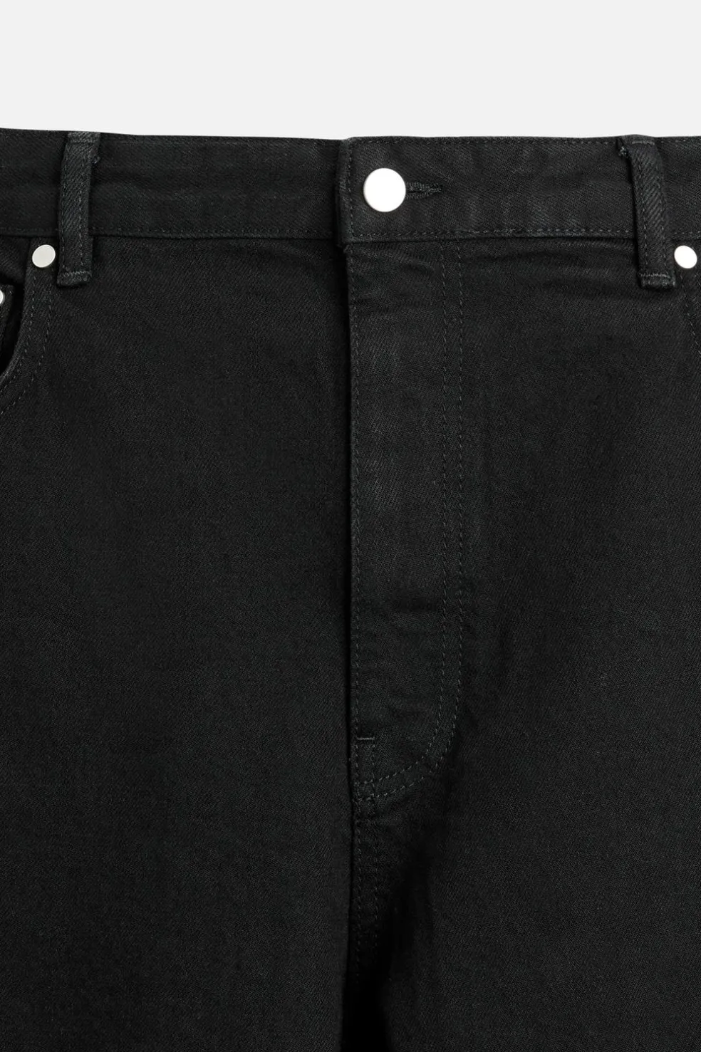 ZARA Calças De Ganga^JEANS WIDE FIT Preto