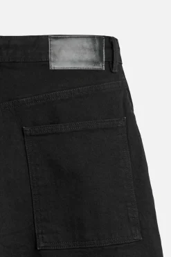 ZARA Calças De Ganga^JEANS WIDE FIT Preto