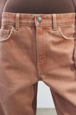 ZARA Jeans^JEANS ZW COLLECTION RETOS CINTURA MÉDIA Terracota