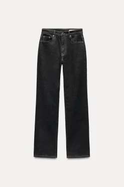 ZARA Jeans^JEANS ZW COLLECTION SLIM DE CINTURA MÉDIA Cinzento