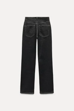 ZARA Jeans^JEANS ZW COLLECTION SLIM DE CINTURA MÉDIA Cinzento