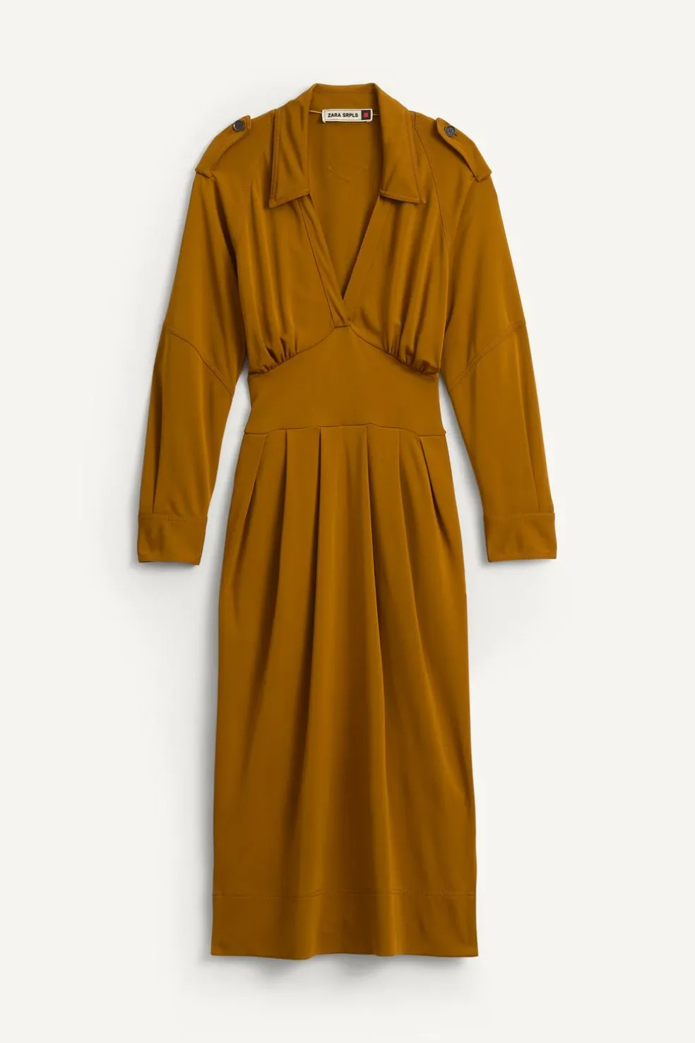 ZARA Vestidos^JRSY DRSS 14 Mostarda