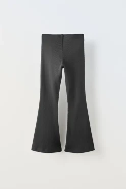 LEGGINGS COM NERVURAS À BOCA DE SINO DE FELPA-ZARA Clearance