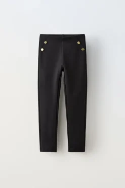 LEGGINGS DE MALHA ROMA COM BOTÕES-ZARA Discount