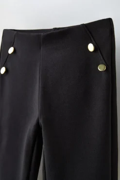 LEGGINGS DE MALHA ROMA COM BOTÕES-ZARA Discount
