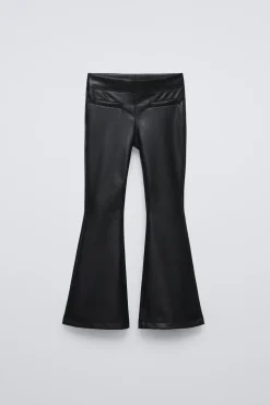 LEGGINGS FLARE COM EFEITO DE PELE-ZARA Sale
