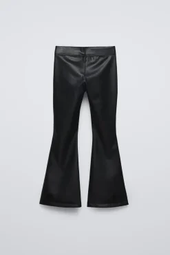 LEGGINGS FLARE COM EFEITO DE PELE-ZARA Sale