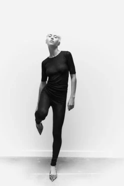 ZARA Calças|Lingerie^LEGGINGS LÃ 100% Preto