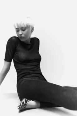 ZARA Calças|Lingerie^LEGGINGS LÃ 100% Preto