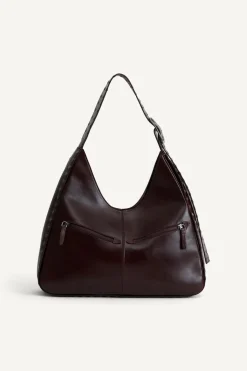 ZARA Malas^LTHR MX SHPPR 13 Vermelho-bordeaux