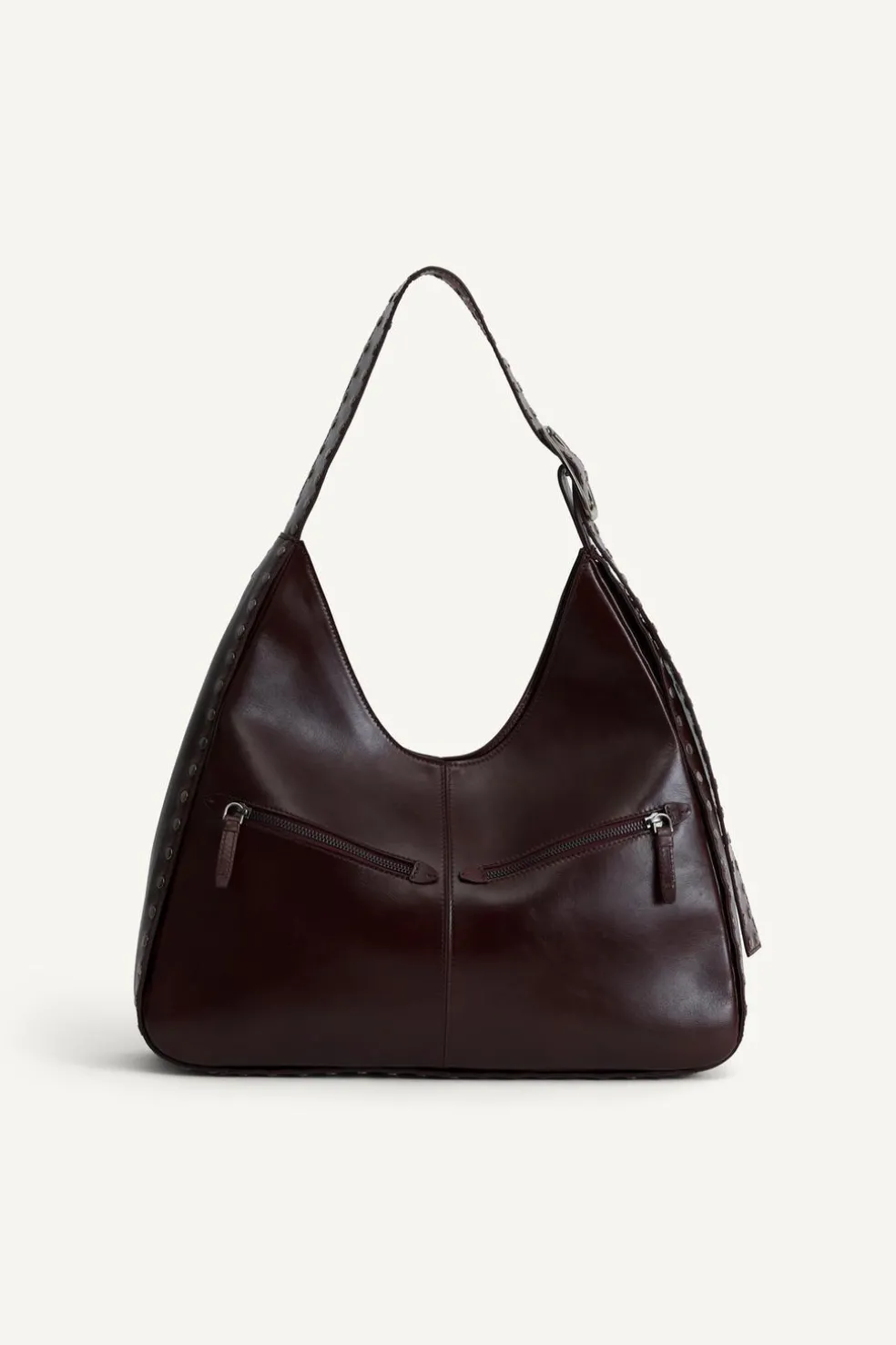 ZARA Malas^LTHR MX SHPPR 13 Vermelho-bordeaux