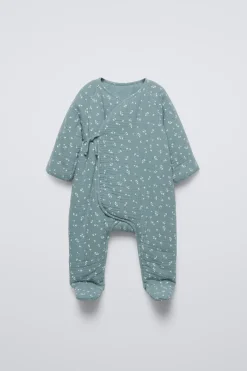 MACACÃO COM TEXTURA FLORAL-ZARA Sale