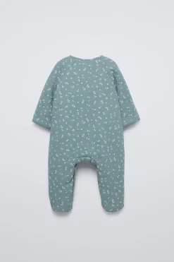 MACACÃO COM TEXTURA FLORAL-ZARA Sale