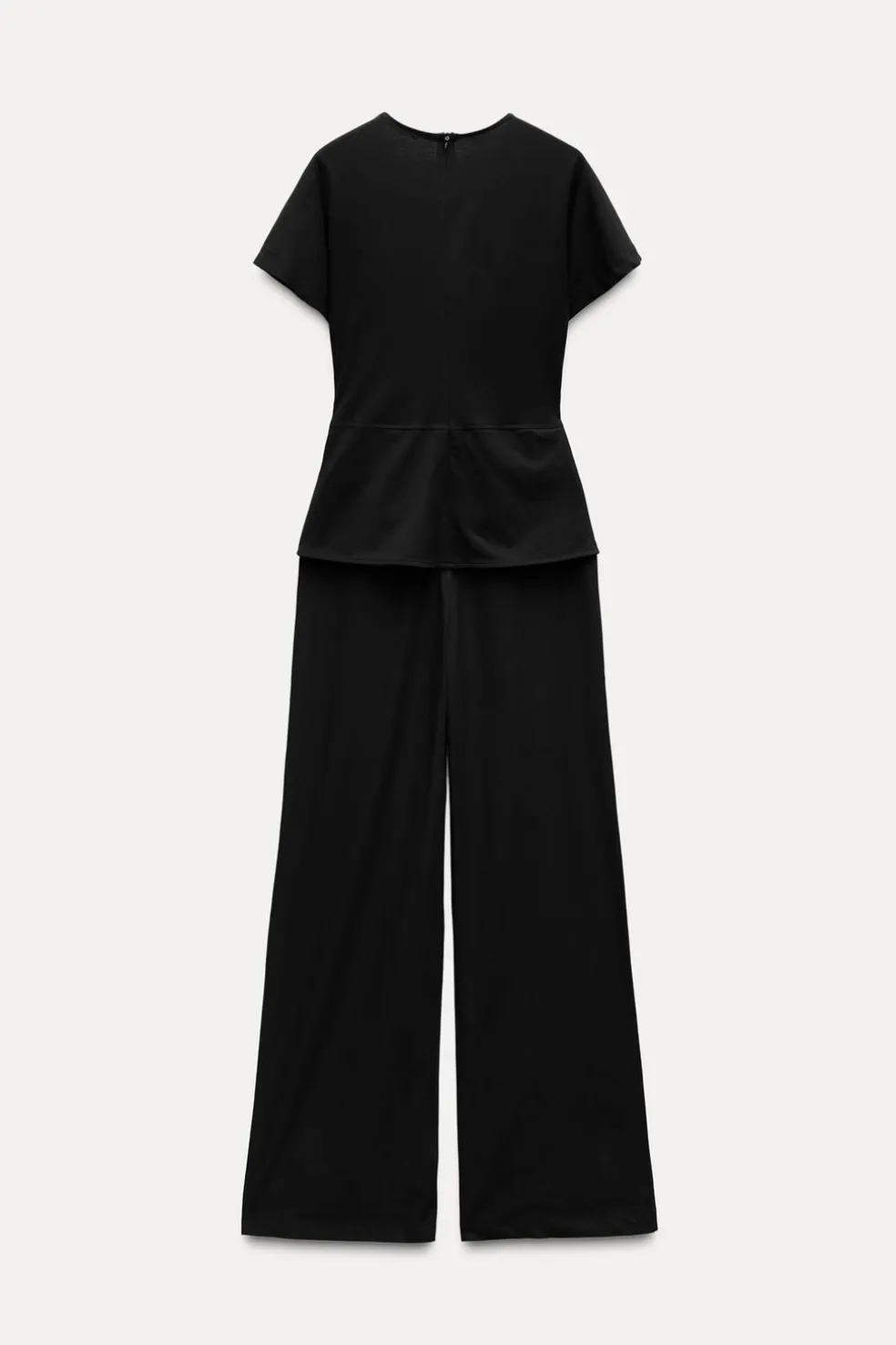ZARA Vestidos^MACACÃO COMPRIDO COMBINADO COM FIVELA Preto