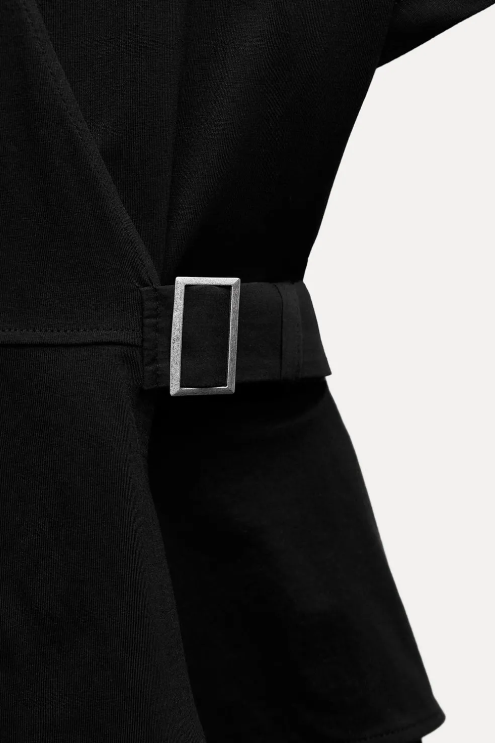 ZARA Vestidos^MACACÃO COMPRIDO COMBINADO COM FIVELA Preto