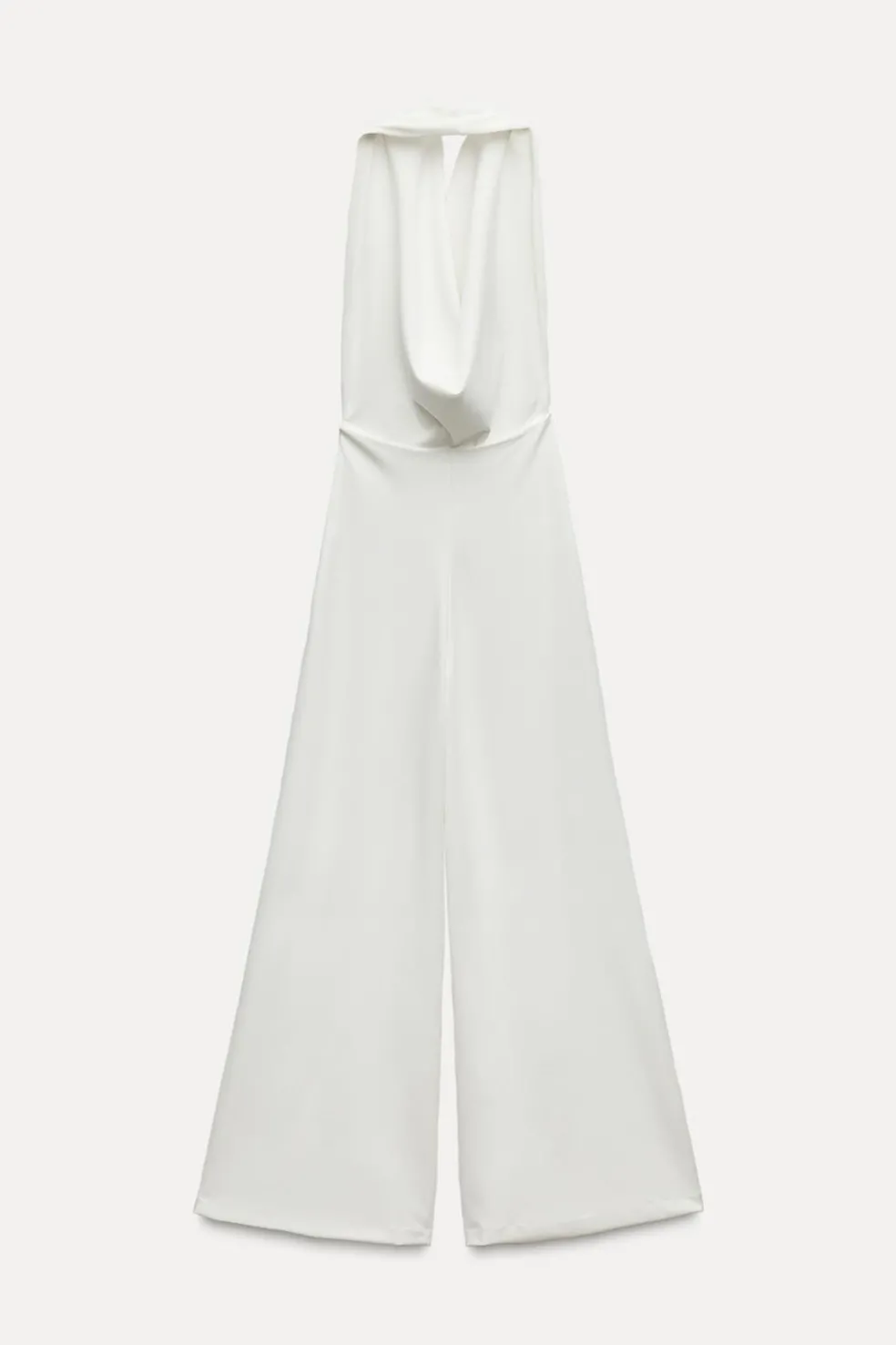 ZARA Vestidos^MACACÃO COMPRIDO CREPE Branco