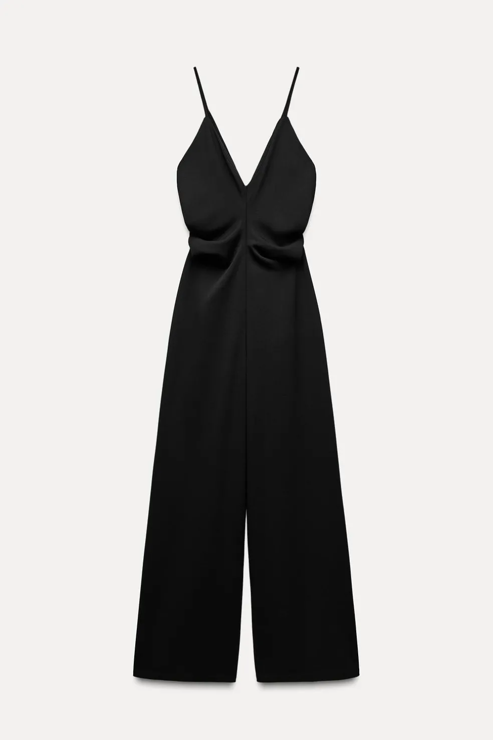 ZARA Vestidos^MACACÃO COMPRIDO CREPE Preto