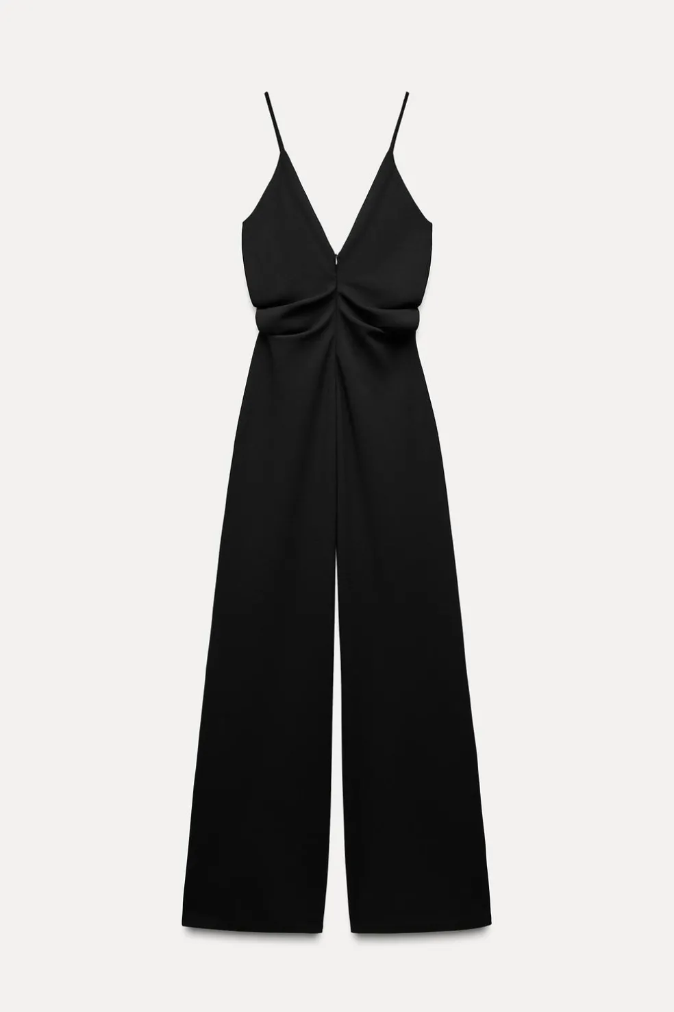 ZARA Vestidos^MACACÃO COMPRIDO CREPE Preto