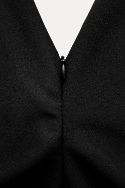 ZARA Vestidos^MACACÃO COMPRIDO CREPE Preto