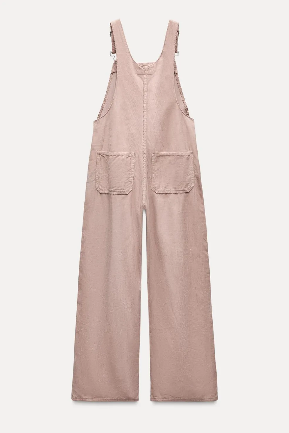 ZARA Vestidos^MACACÃO COMPRIDO DE BOMBAZINA Rosa